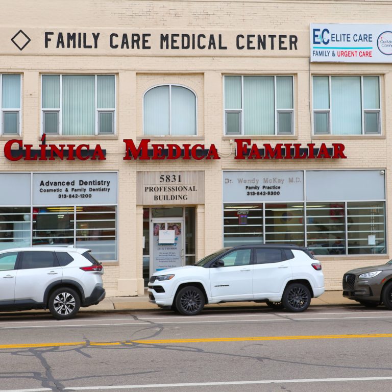 Exterior photo of Occupational Health Clinic in Detroit Michigan.